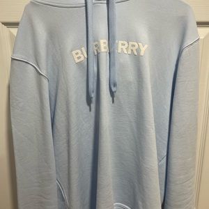 Burberry Logo Print Cotton Hoodie